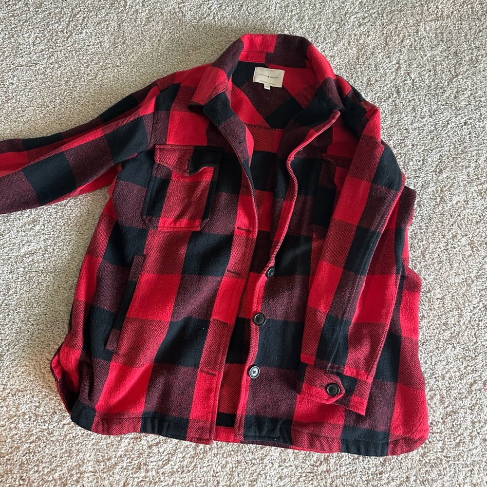 Women's Lucky Brand Oversized Shacket size Large